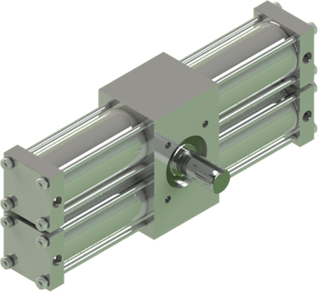Stainless A42 rotary actuator