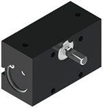 Compact, Unique, Adaptable Al75 Rotary Actuator With Patented Mechanism.