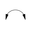 Motion Symbol Used For Compact Rotary Actuators, Tie Rod Single-rack Rotary Actuators, And Tie Rod Dual-rack Rotary Actuators.